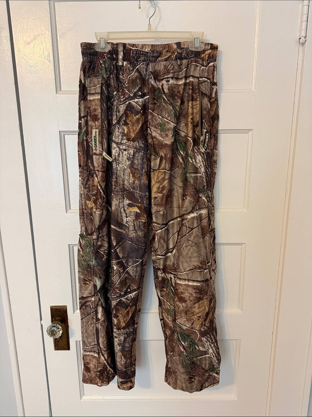 Realtree Camo Elastic Waist Hunting Pants - Brown/Green